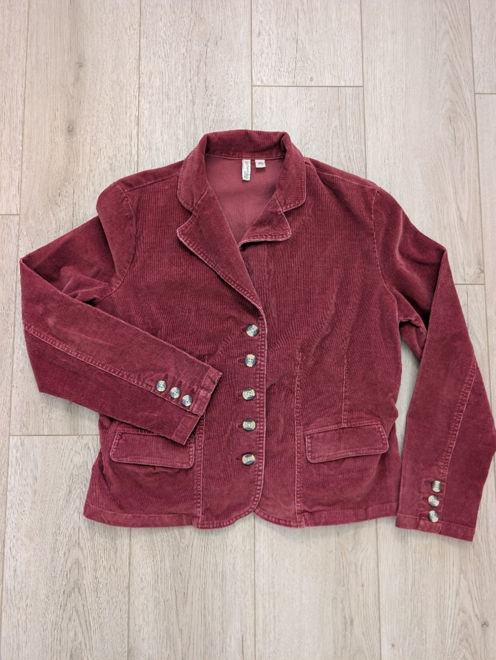 St Johns Bay Stretch Corduroy Button-Front Jacket
